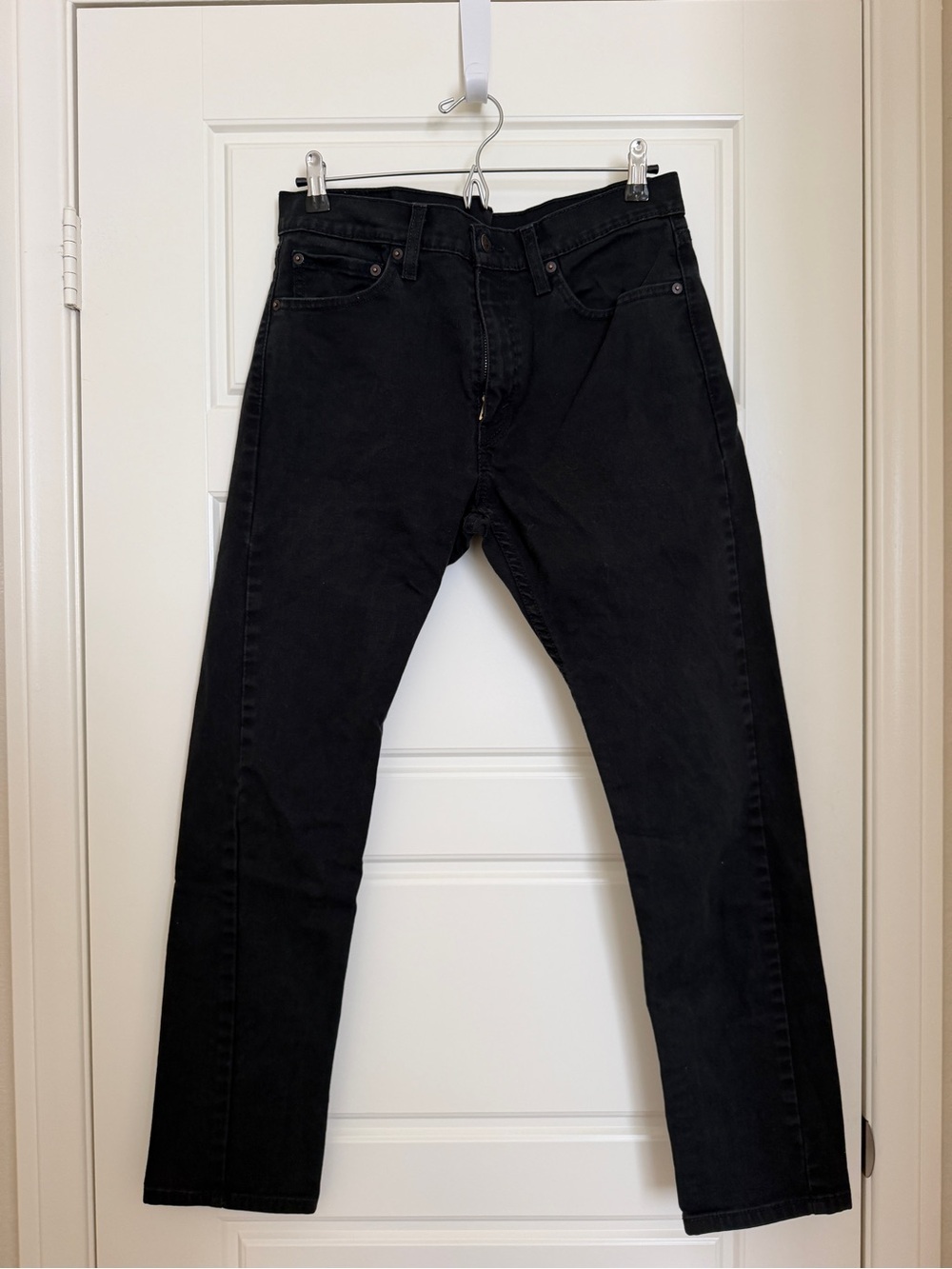 Levi's Black Straight Jeans